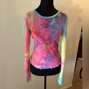 Beautiful stretch, tie-dye tee